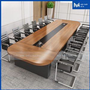 Bàn Họp Văn Phòng Chân Gỗ MIN-BH028