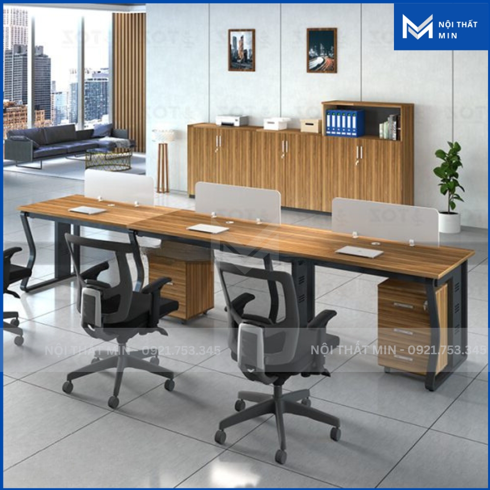 Cụm Bàn Làm Việc 3 Người Hiện Đại MIN-CB025 Cụm Bàn Làm Việc 3 Người Hiện Đại MIN-CB025