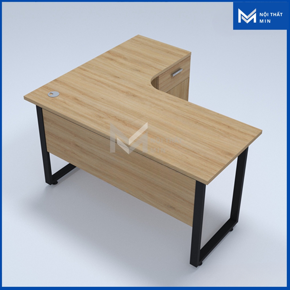 Bàn Làm Việc Chữ L 1m4 MIN-BLV033