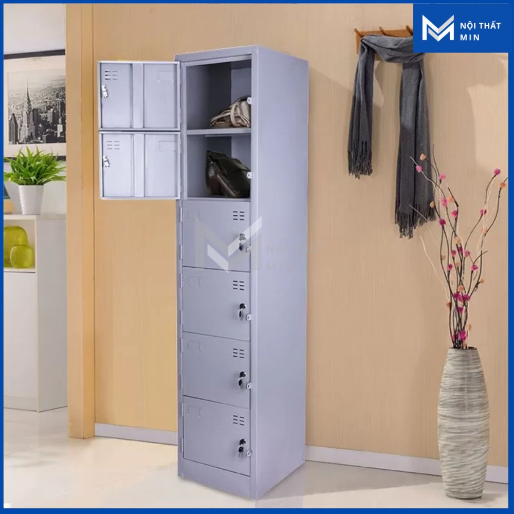 Tủ Locker Sắt 6 Ngăn MIN-TLK004 Tủ Locker Sắt 6 Ngăn MIN-TLK004