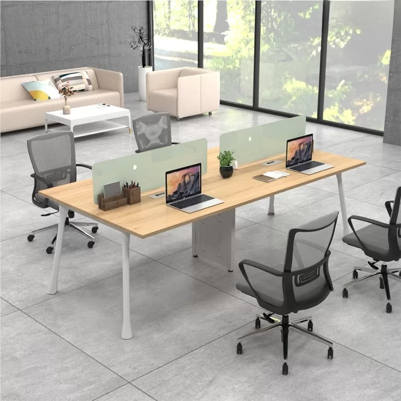 Cụm Bàn Làm Việc 4 Người Chân Móng Ngựa MIN-CB048 Cụm Bàn Làm Việc 4 Người Chân Móng Ngựa MIN-CB048