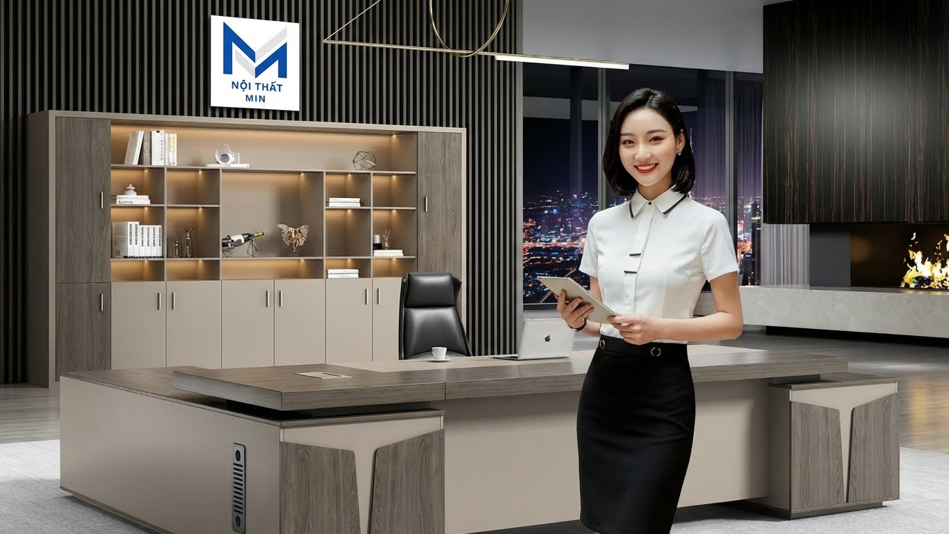Bàn Văn Phòng Giám Đốc MIN-BGD114 bàn văn phòng giám đốc