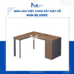 BÀN LÀM VIỆC CHÂN SẮT MẶT GỖ