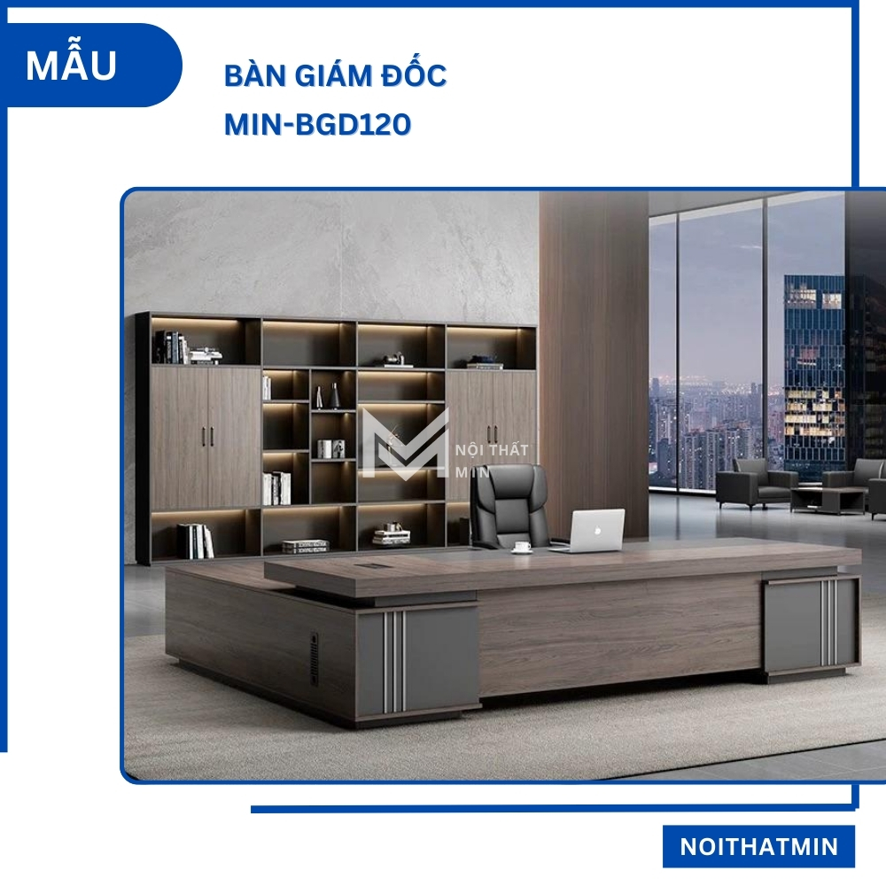 Bàn Giám Đốc MIN-BGD120 Bàn Giám Đốc MIN-BGD120
