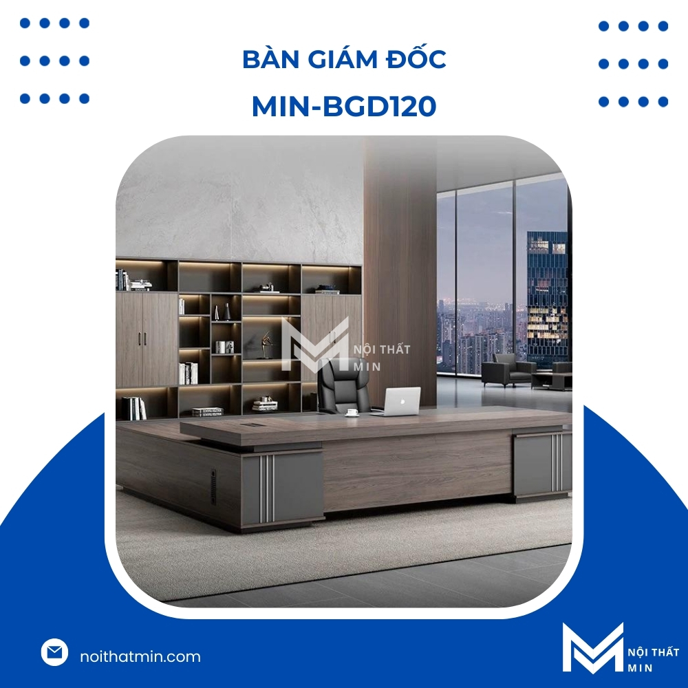 Bàn Giám Đốc MIN-BGD120 Bàn Giám Đốc MIN-BGD120