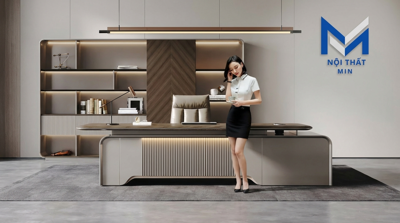 Bàn Giám Đốc Nhập Khẩu MIN-BGD124 Bàn Giám Đốc Nhập Khẩu MIN-BGD124