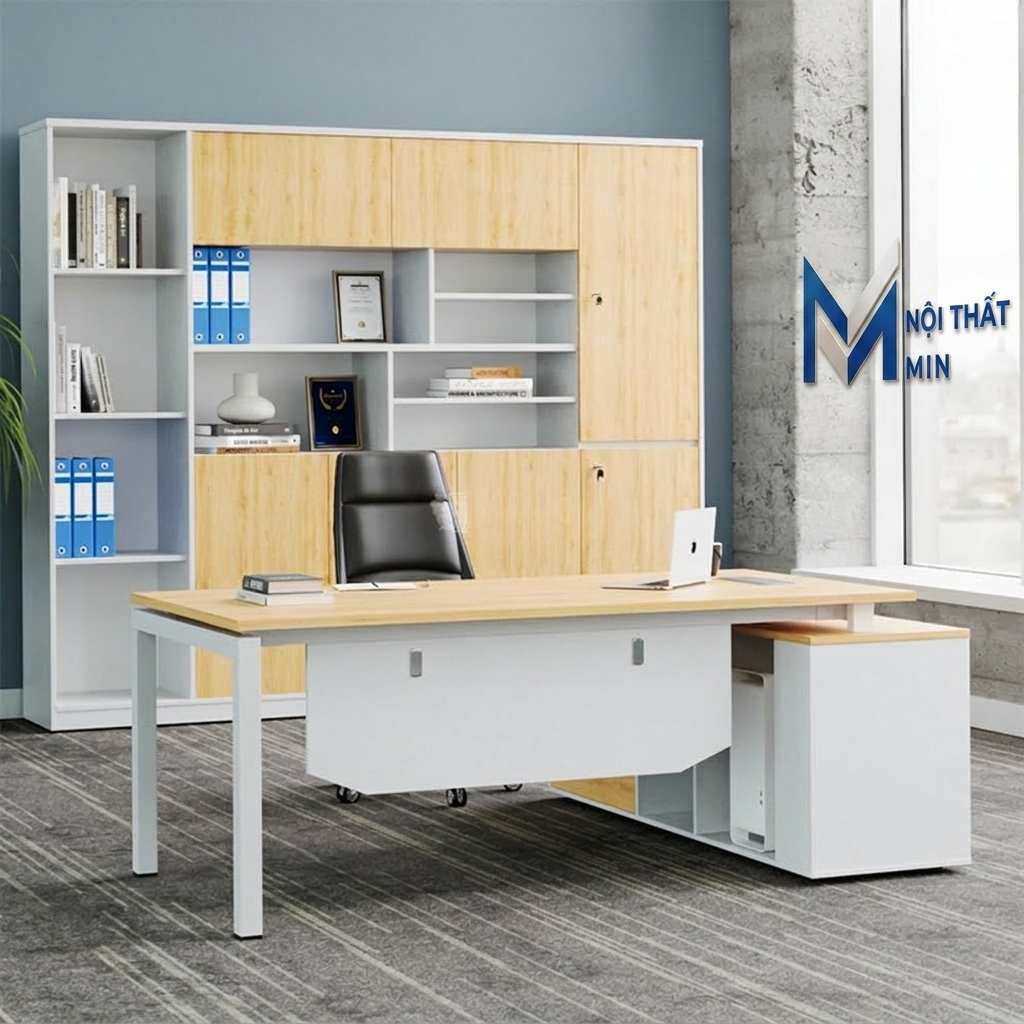 Bàn Giám Đốc Chân Sắt MIN-BGD140 Bàn Giám Đốc Chân Sắt MIN-BGD140