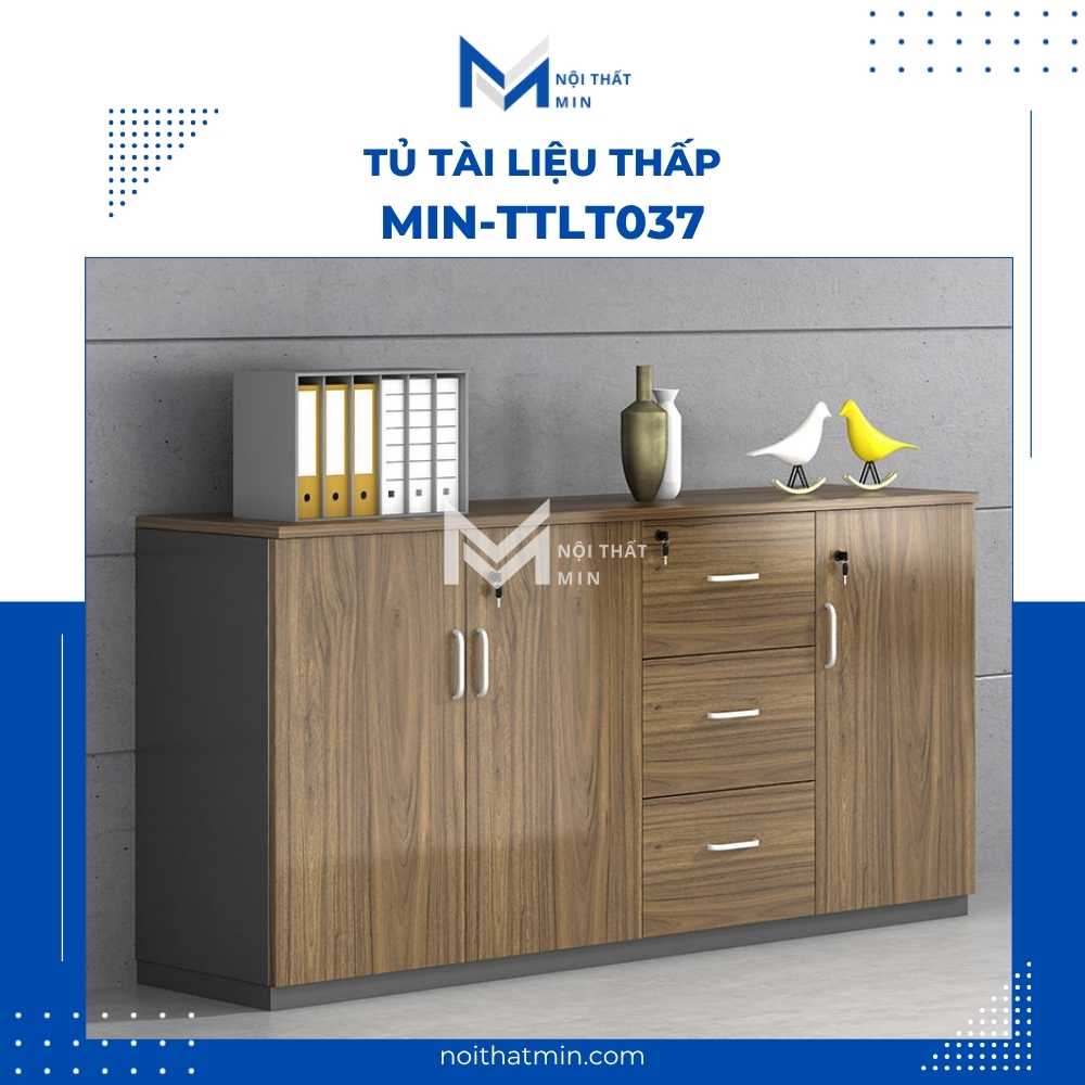 Tủ Tài Liệu Thấp MIN-TTLT037 tủ tài liệu thấp