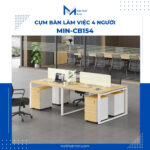 cụm bàn làm việc 4 người