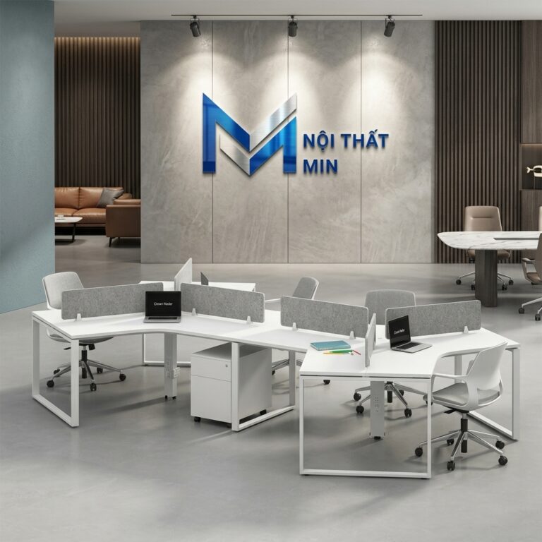 cụm bàn làm việc 6 người