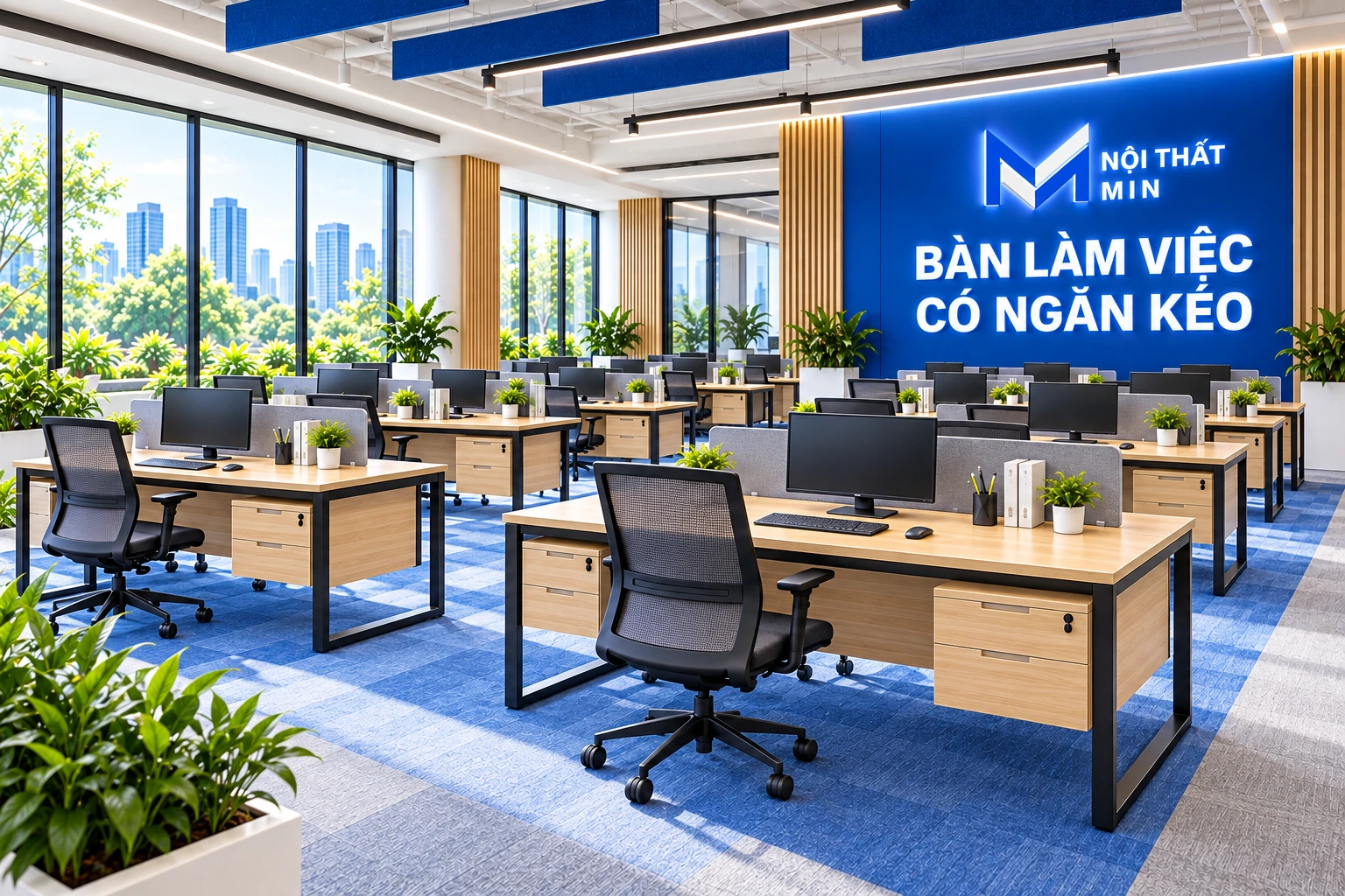 bàn làm việc có ngăn kéo