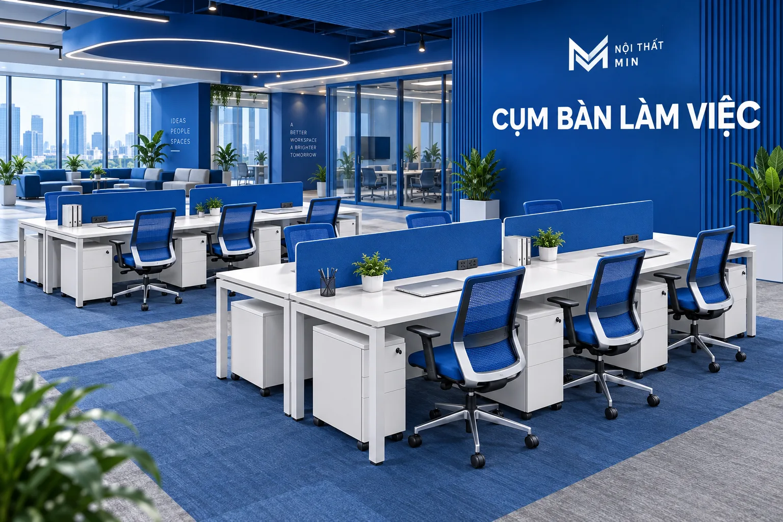 cụm bàn làm việc